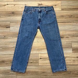 Men's Levis 505 Regular Fit Denim Jeans SZ 40x30 Blue Cotton Modern Red Tab Dad
